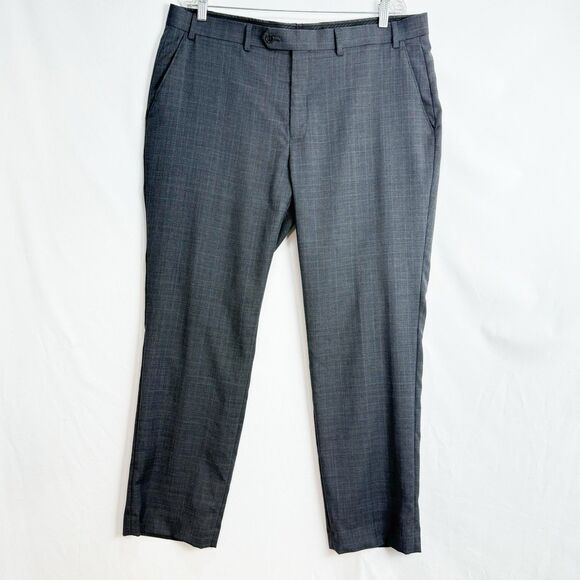 Lauren Ralph Lauren Men’s Wool Blend Dress Pants Gray 38x30 Flat Front - Picture 1 of 13